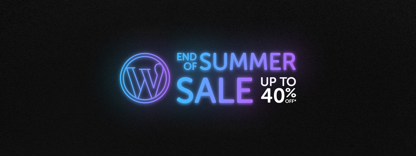Our End of Summer WordPress sale is now on 