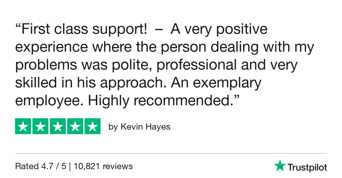 Trustpilot Review Kevin Hayes